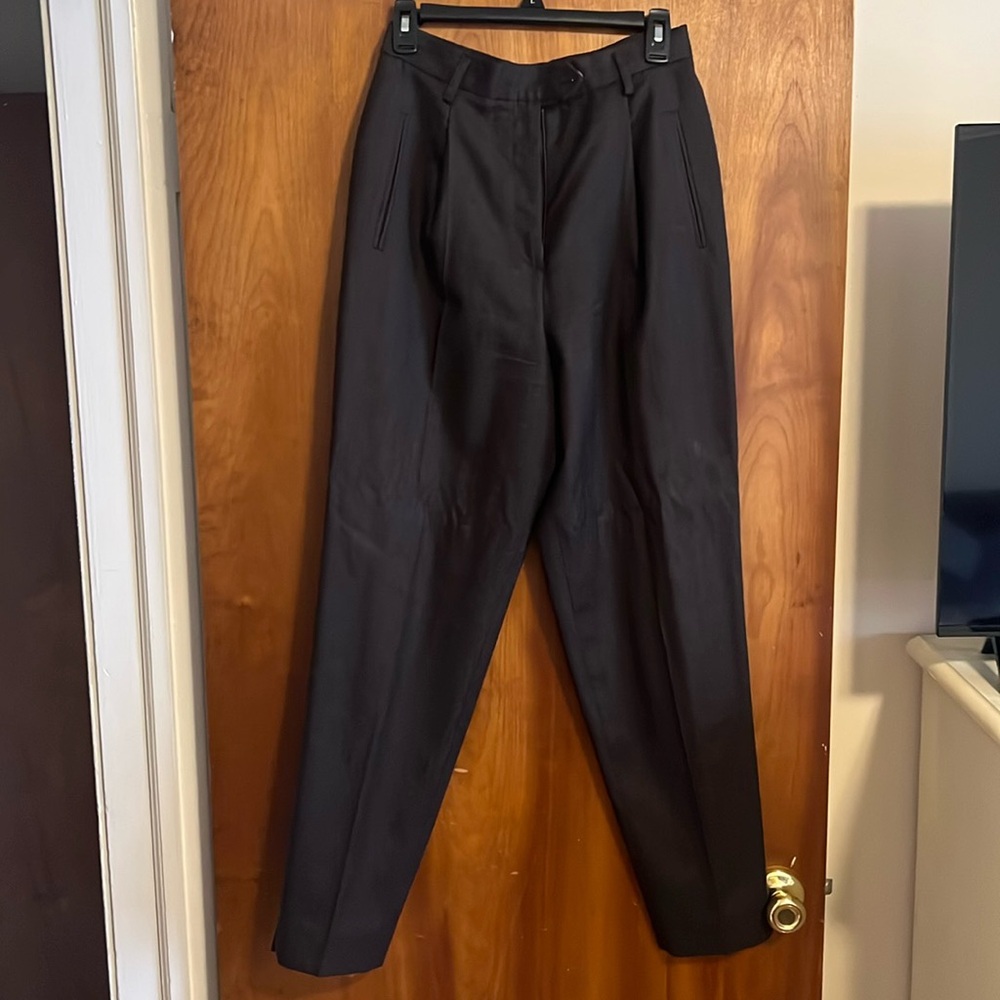Women’s Dark Brown Wool Work Pants